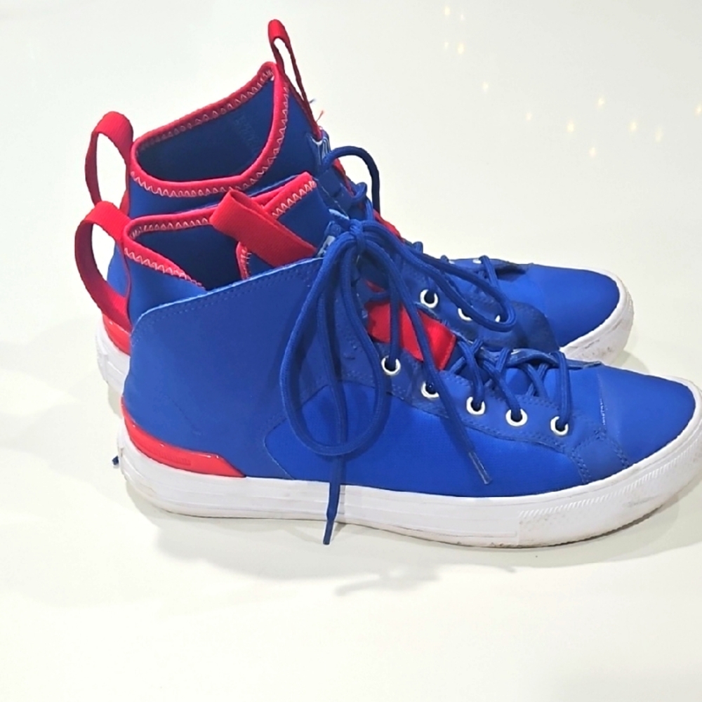 Converse Blue and Red Athletic Shoes